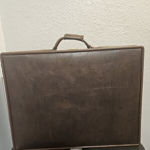 Classic Brown Leather Briefcase
